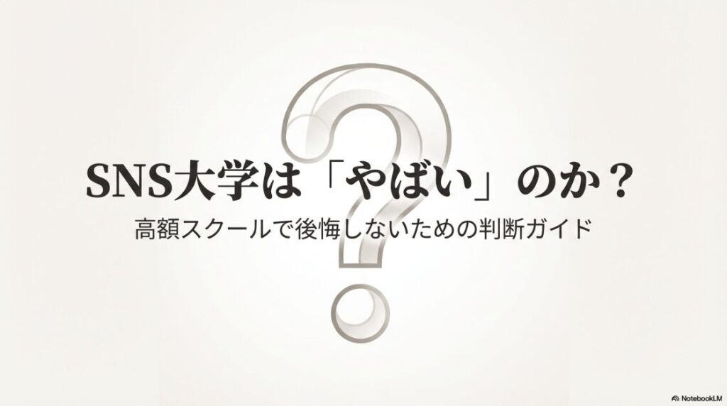 HEROZZ-UNIVERSITYの口コミ│SNS大学はやばい？料金：SNS大学（HERO'ZZ University）は「やばい」のか？高額スクールで後悔しないための判断ガイド