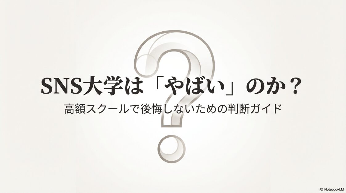 HEROZZ-UNIVERSITYの口コミ│SNS大学はやばい？料金：SNS大学（HERO'ZZ University）は「やばい」のか？高額スクールで後悔しないための判断ガイド