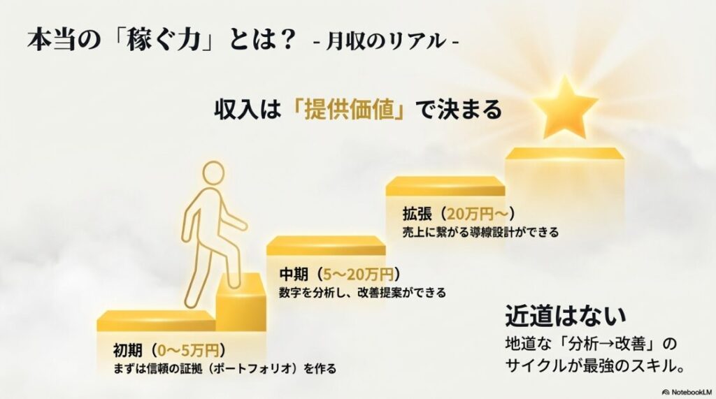 SNS運用代行スクールは怪しい？詐欺の見分け方と安全な選び方：SNS運用代行の習熟度別月収目安と必要なスキルステップ