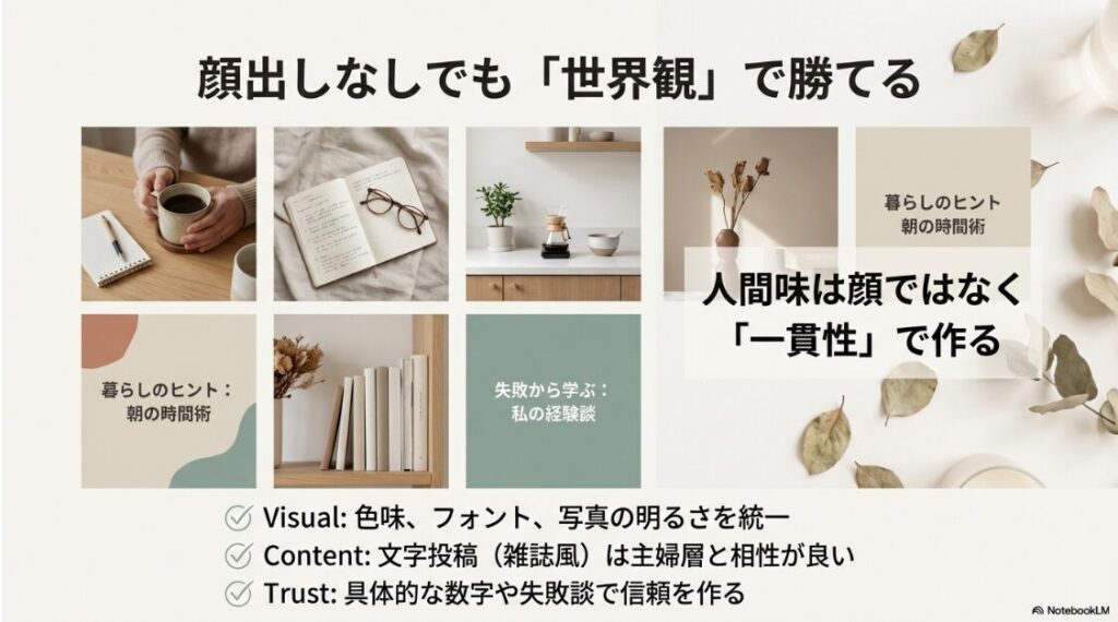 主婦がインスタで稼ぐ最短ロードマップ｜写真のトーンやフォントを統一し、顔出しなしでファン化させるためのポイント