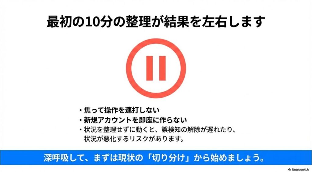 インスタが永久停止?復活の手順|停止直後の10分間でやるべき状況整理とNG行動のリスト