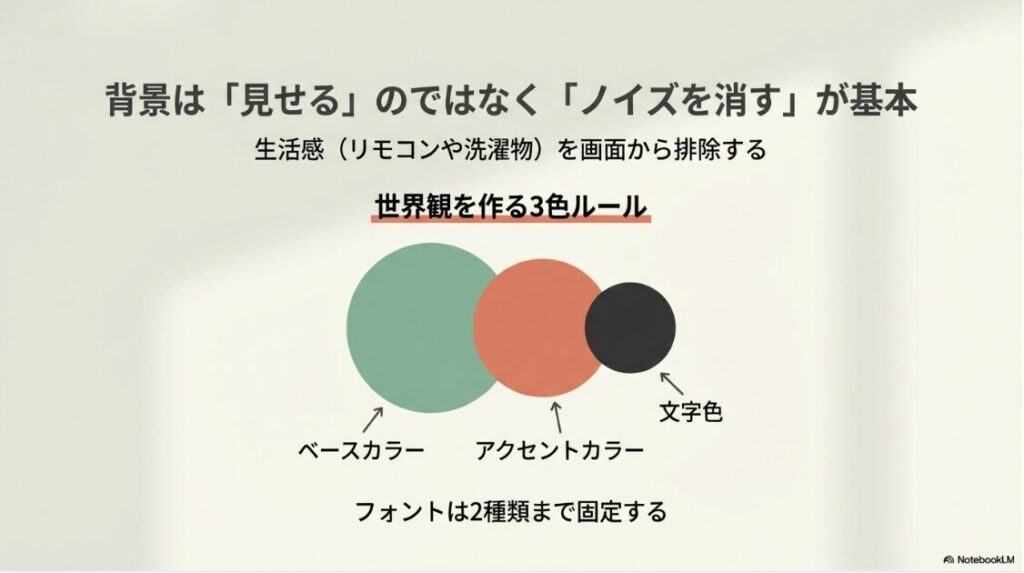 インスタをゼロから始める準備グッズ完全版｜ベースカラー、アクセントカラー、文字色の3色構成と背景の重要性