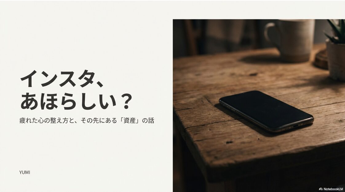 インスタがあほらしいは使い方次第｜インスタがあほらしいと感じる時の心の整え方と資産化へのステップ