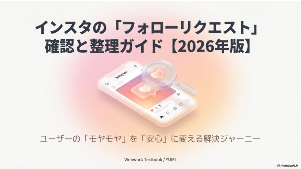 インスタでフォローリクエストした人を確認する方法と整理ガイドのタイトルスライド