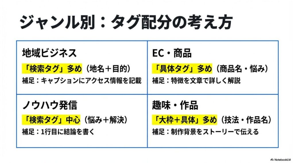 インスタのハッシュタグが5個までに制限：地域ビジネス、EC、ノウハウ、趣味などジャンルごとのタグ配分戦略