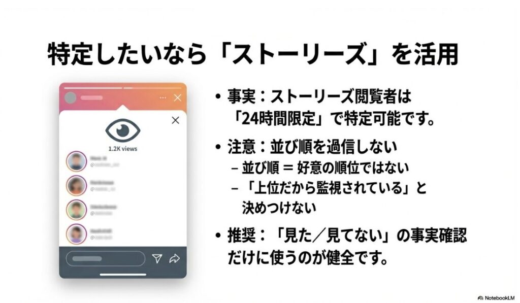 インスタのプロフィール訪問者の見方:インスタグラムストーリーズで閲覧者リスト(足跡)を確認する方法と注意点