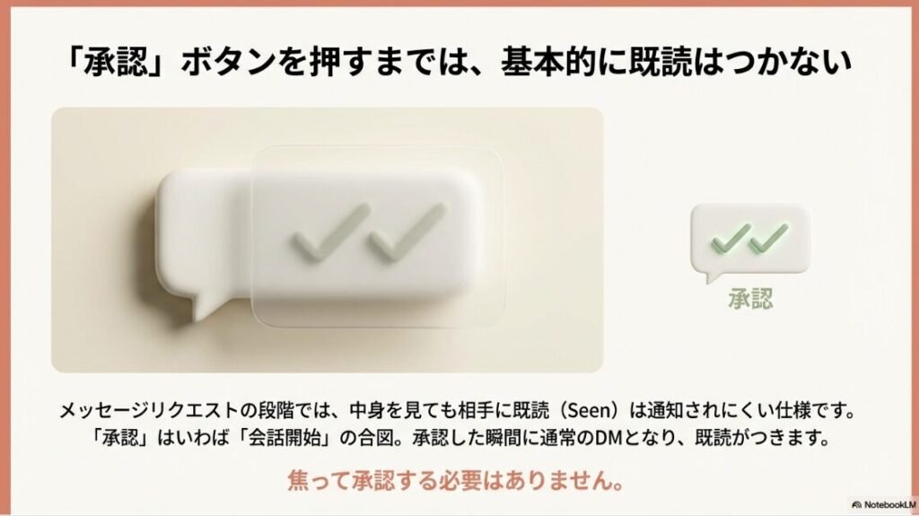 インスタのメッセージリクエストに気づかない原因：メッセージリクエストを承認するまで既読がつかない仕様の解説