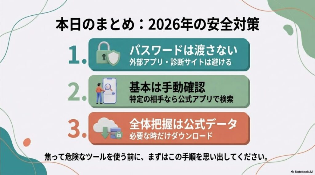 【2026年】インスタでリムられた時の確認方法は？2026年のインスタグラム安全対策まとめ。パスワードを渡さないこと、手動確認の推奨、公式データの活用手順のリスト。