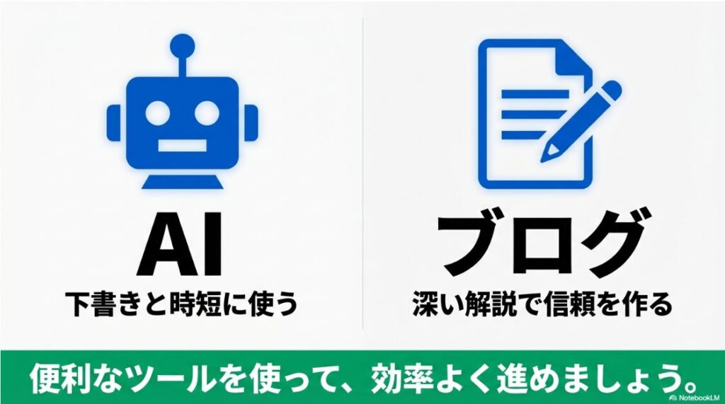 スマホ副業をやってみた結論｜インスタ副業を効率化・安定化する2つの武器、AI（下書きと時短）とブログ（深い解説での信頼構築）