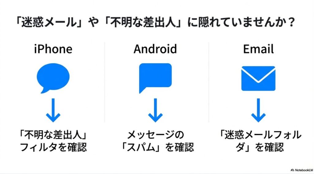 インスタの認証コードが届かない？メールの端末別対策ガイド：迷惑メールフォルダや不明な差出人フィルタの確認場所