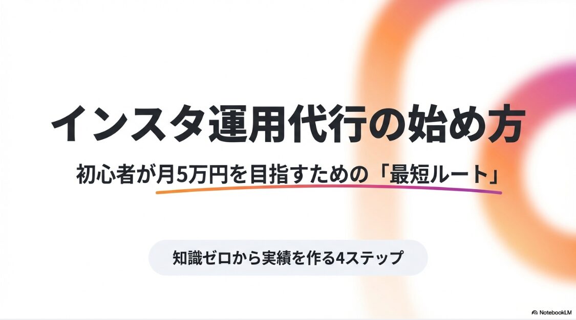 インスタ運用代行の副業で月5万円を目指すための最短ルートと始め方ガイド