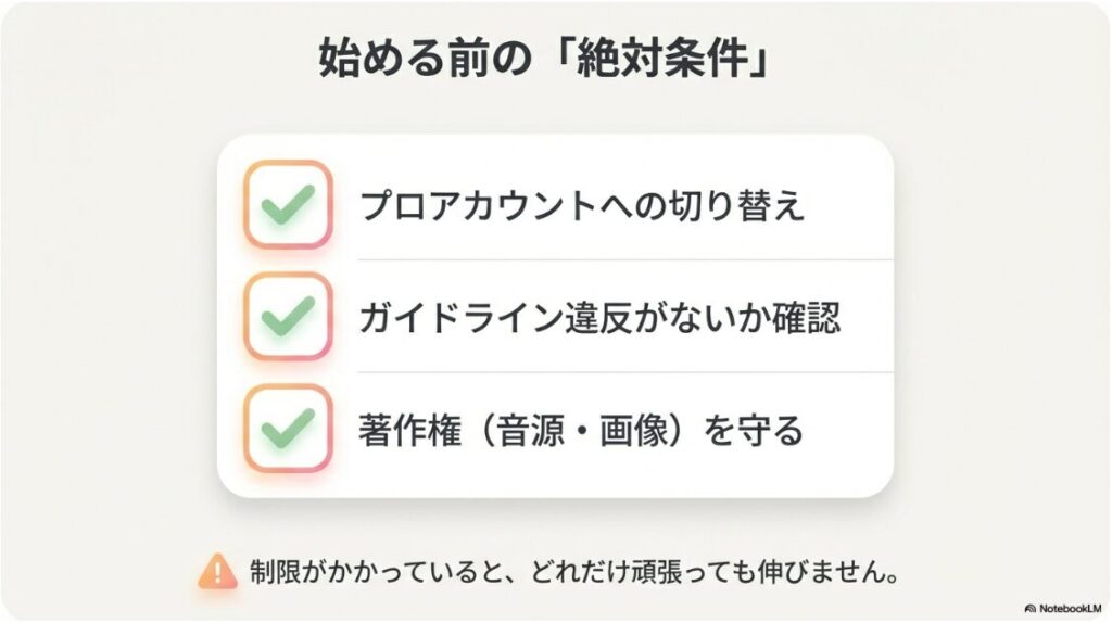 2026年版!インスタでお金を稼ぐ方法│プロアカウント切り替えやガイドライン遵守など、インスタ収益化を始める前の絶対条件リスト