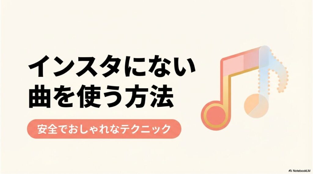 インスタにない曲を使う方法と安全でおしゃれなテクニック