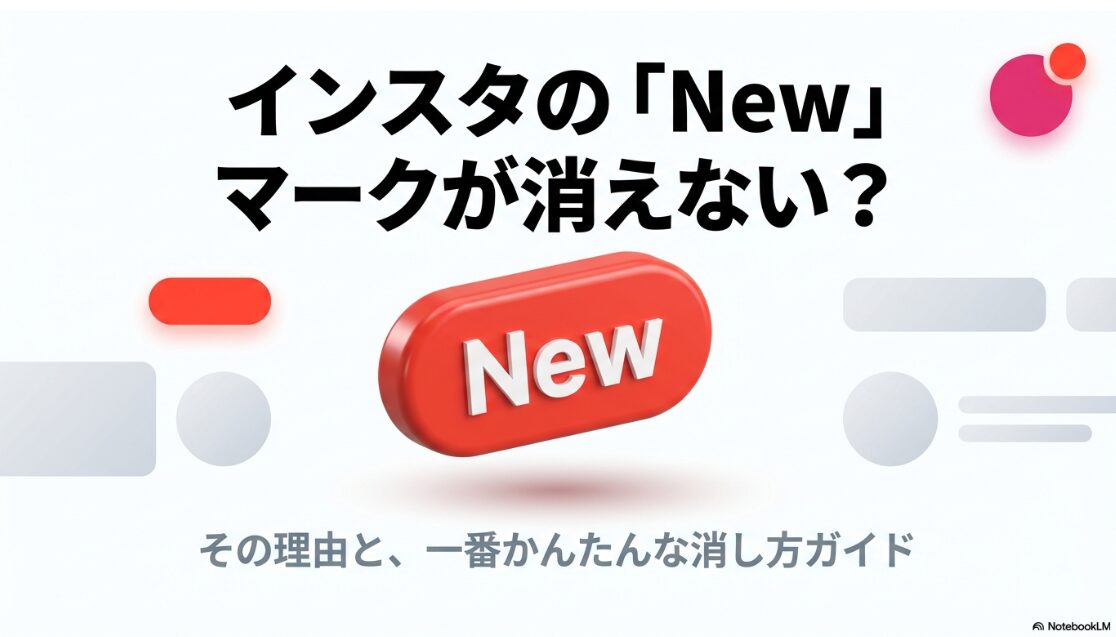 インスタの「New」マークはいつ消える？一番かんたんな消し方ガイドの表紙