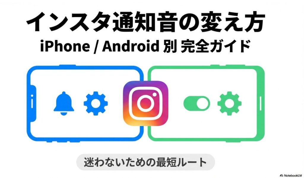 インスタグラムの通知音の変え方を解説するiPhone・Android別完全ガイドの表紙画像