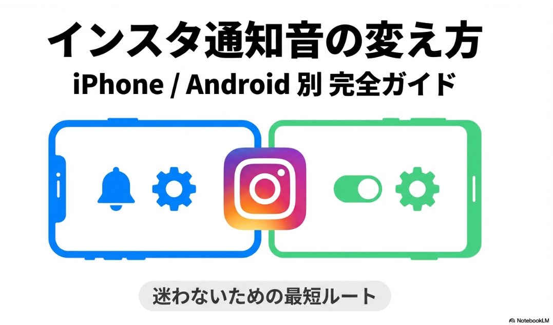 インスタグラムの通知音の変え方を解説するiPhone・Android別完全ガイドの表紙画像