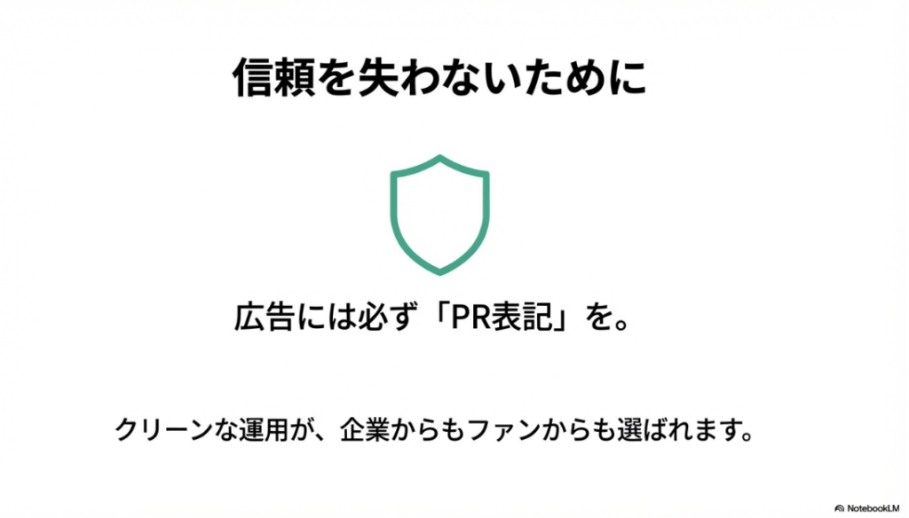 インスタで収益化はフォロワー数より濃いファン！信頼を失わないために広告には必ずPR表記を行う、クリーンな運用の重要性
