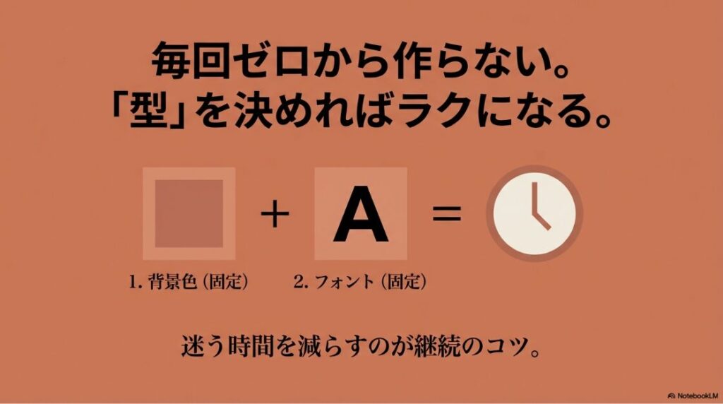 インスタで文字だけの投稿やストーリー:背景色とフォントを固定化してインスタ投稿時間を短縮するテンプレートの作り方