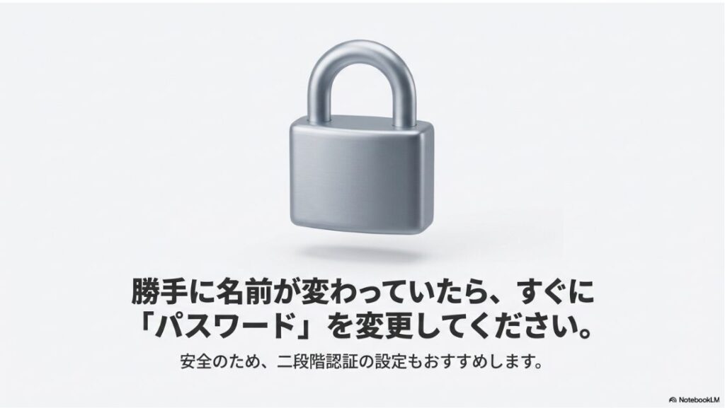 インスタの名前変更はバレる？インスタの名前が勝手に変わっていたらすぐパスワード変更と二段階認証を設定する