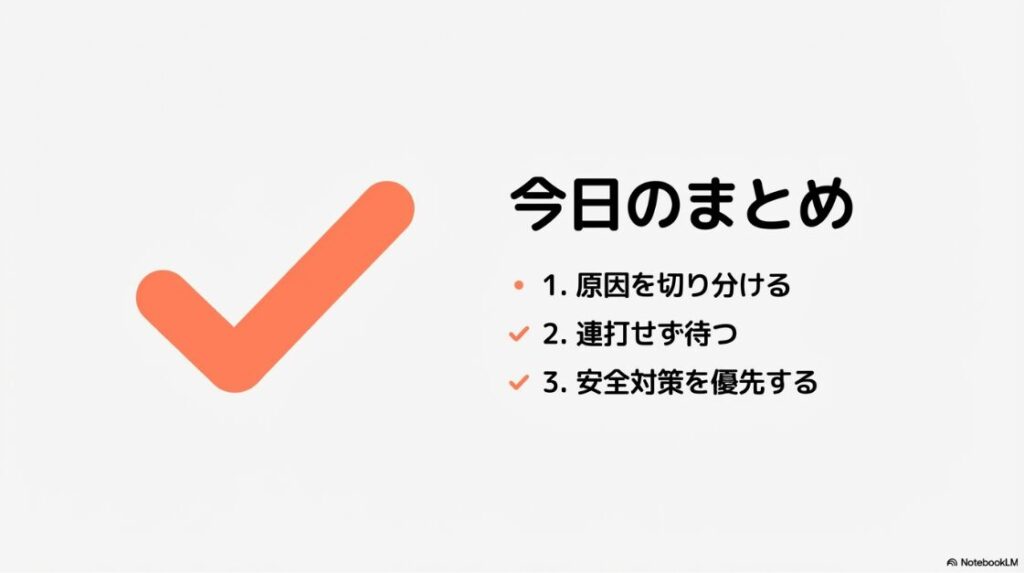 インスタで勝手にフォローが外れるのはなぜ?原因を切り分ける、連打せず待つ、安全対策を優先するという今日のまとめ3ポイント