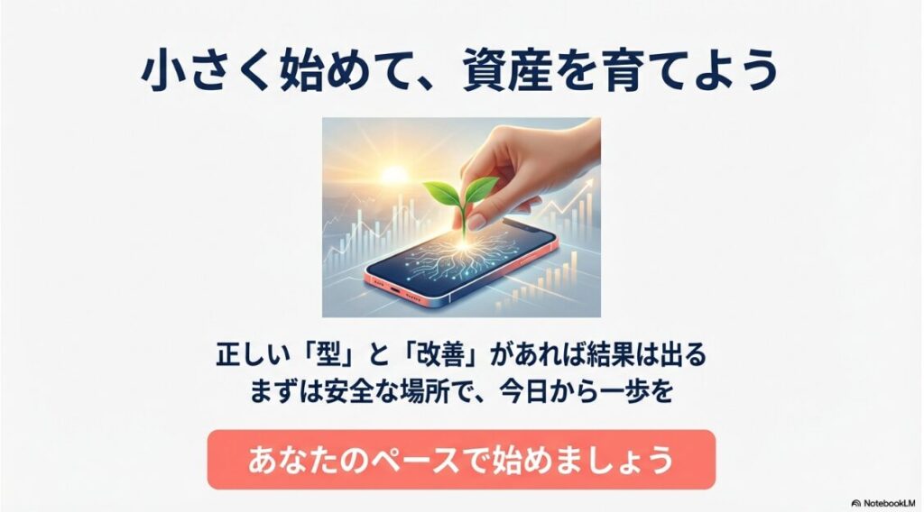 副業がスマホでできる！正しい型と改善でスマホ副業を資産として育てていくためのメッセージ