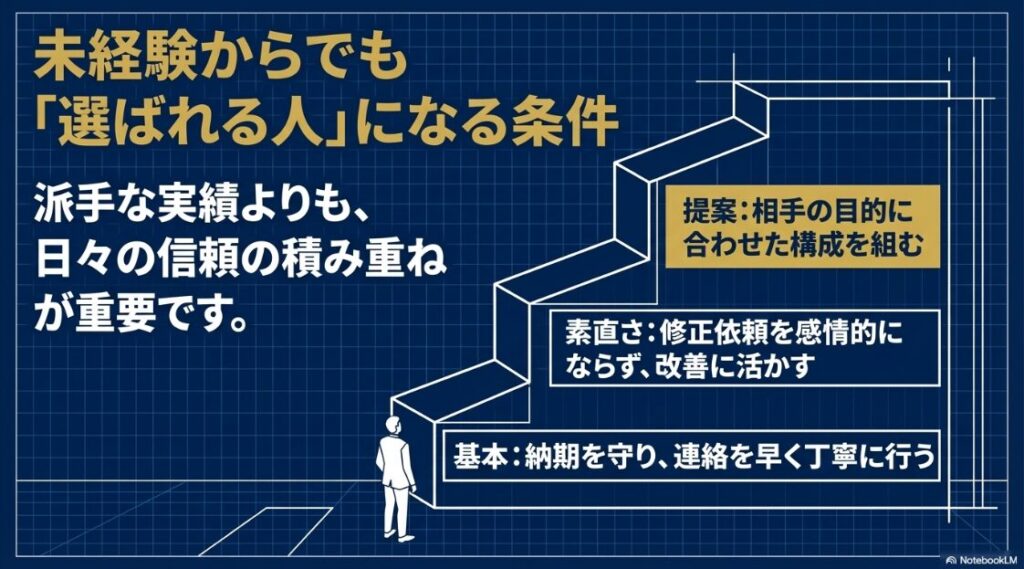 WebライターがSEOライティングを独学で学ぶ：迷わず書ける手順：1.意図の把握（順序の整理）、2.見出し作成（骨組みの完成）、3.執筆と確認（結論から書き事実確認）