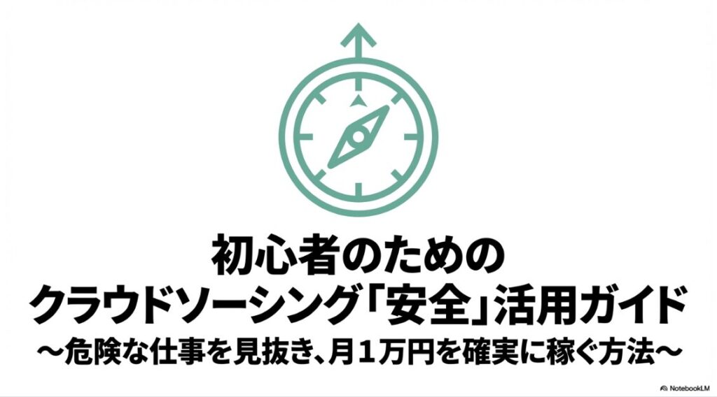 クラウドワークスでやばい案件の見分け方│初心者のためのクラウドソーシング安全活用ガイド。危険な仕事を見抜き、月1万円を確実に稼ぐ方法。