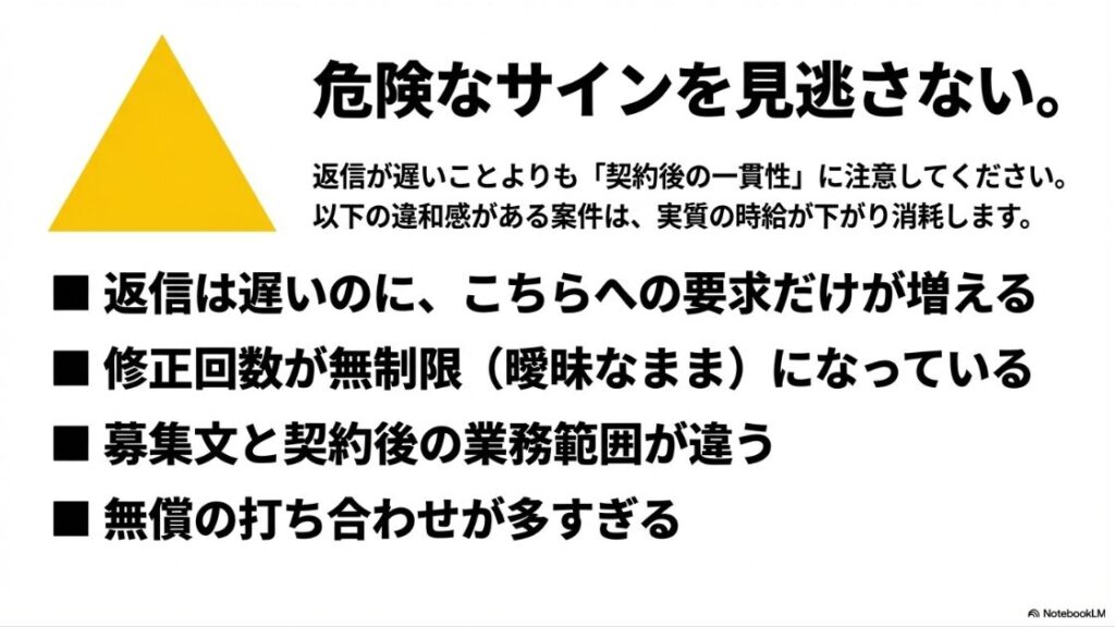 クラウドワークスでクライアントから連絡がこない:危険なサインを見逃さない。