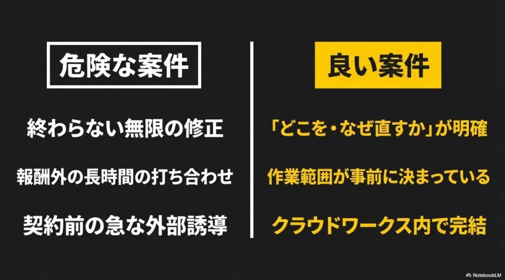 クラウドワークスでライティングをやってみた │スキルなしの現実:終わらない修正など危険な案件と、作業範囲が明確な良い案件の違い