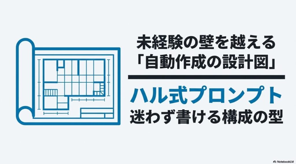 Webライターは大学生にはやめとけは本当?未経験の壁を越えるハル式プロンプトの構成の型を示す設計図
