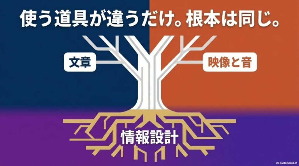 Webライターと動画編集はどっちが合う？使う道具が違うだけ。根本は同じ「情報設計」