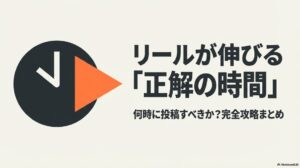 インスタのリールがバズる時間は?何時に投稿:インスタグラムのリールが伸びる正解の時間を解説した完全攻略まとめのスライド表紙