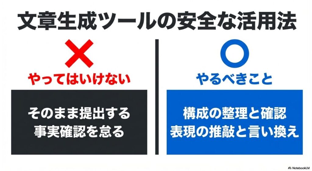 クラウドワークスでテストライティング案件:AI文章生成ツールをそのまま提出したり事実確認を怠るNG例と、構成整理や推敲に活用する正しい使い方