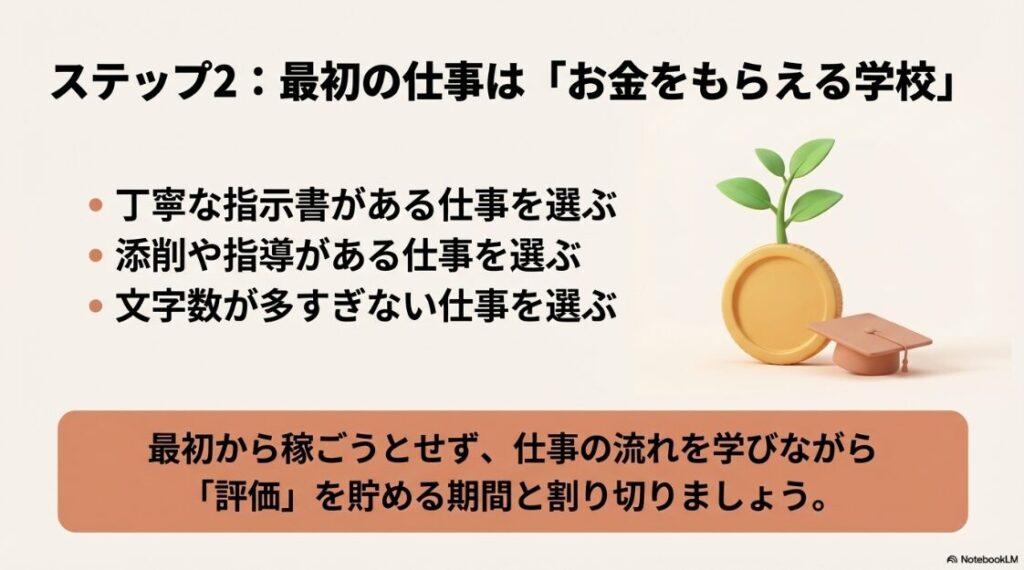 Webライターをフリーランス未経験から始め方│最初の仕事はお金をもらえる学校と割り切り、丁寧な指示書や添削がある案件を選ぶ