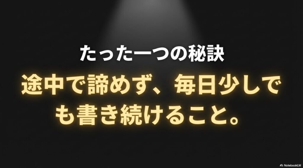 未経験からWebライターで月収30万へ│たった一つの秘訣。途中で諦めず、毎日少しでも書き続けること。