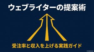 Webライターの営業術│提案文の書き方：受注率と収入を上げる実践ガイド