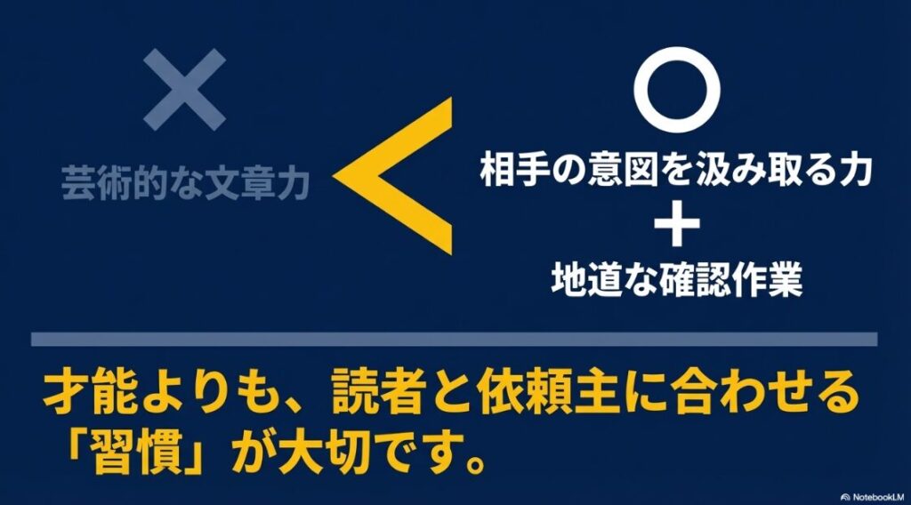 Webライターの営業術│提案文の書き方：Webライターに必要なのは芸術的な才能よりも相手の意図を汲み取る習慣