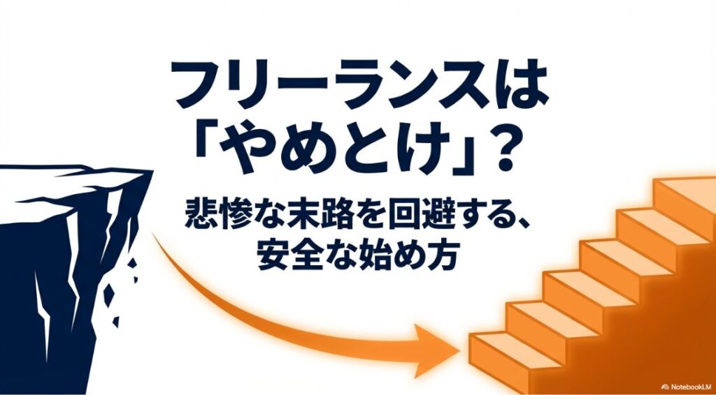フリーランスの末路はやめとけを回避する、安全な始め方