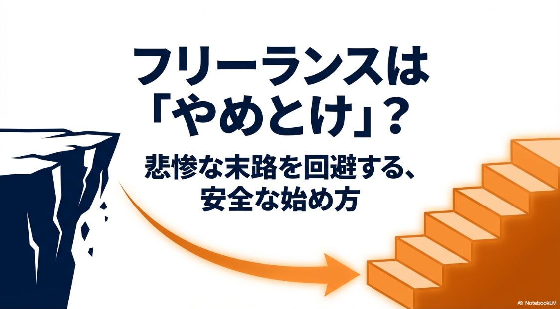 フリーランスの末路はやめとけを回避する、安全な始め方