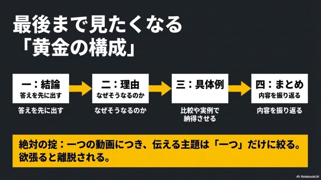 リール動画を最後まで見たくなる黄金の構成ステップ