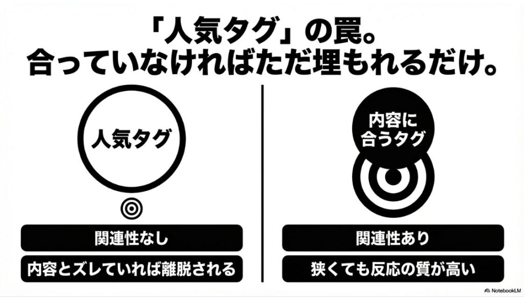 インスタのハッシュタグが意味ないは本当？「人気タグ」の罠。投稿内容と合っていなければただ埋もれるだけで離脱される