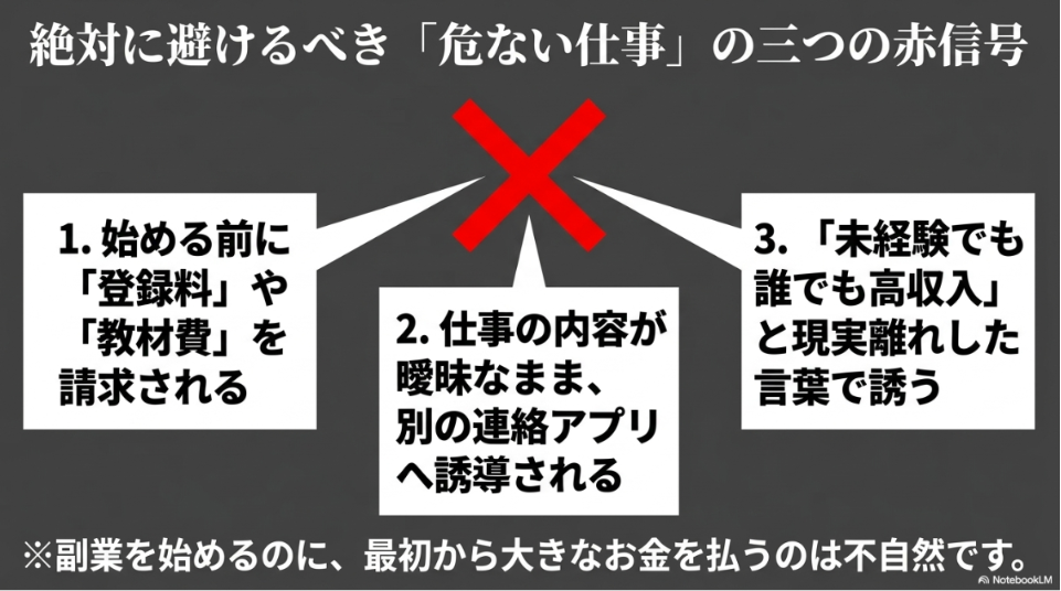 データ入力の仕事はなくなる?将来性:在宅ワークを始める際に絶対に避けるべき、高額請求や非現実的な高収入などの3つの危険信号