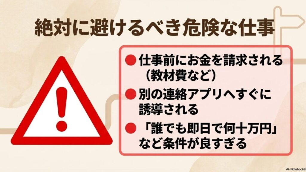 在宅ワークを主婦がデータ入力から未経験で開始│スマホの体験談 : 仕事前にお金を請求される、別アプリへ誘導される、条件が良すぎるなど絶対に避けるべき危険な仕事の特徴