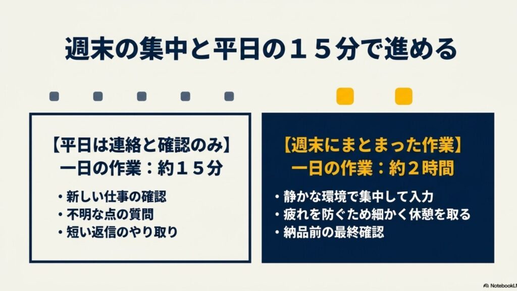 【月1万達成】副業でデータ入力を完全在宅で稼ぐ実践方法と案件選び : データ入力副業で月1万円を稼ぐための平日15分の連絡確認と週末2時間の集中スケジュール