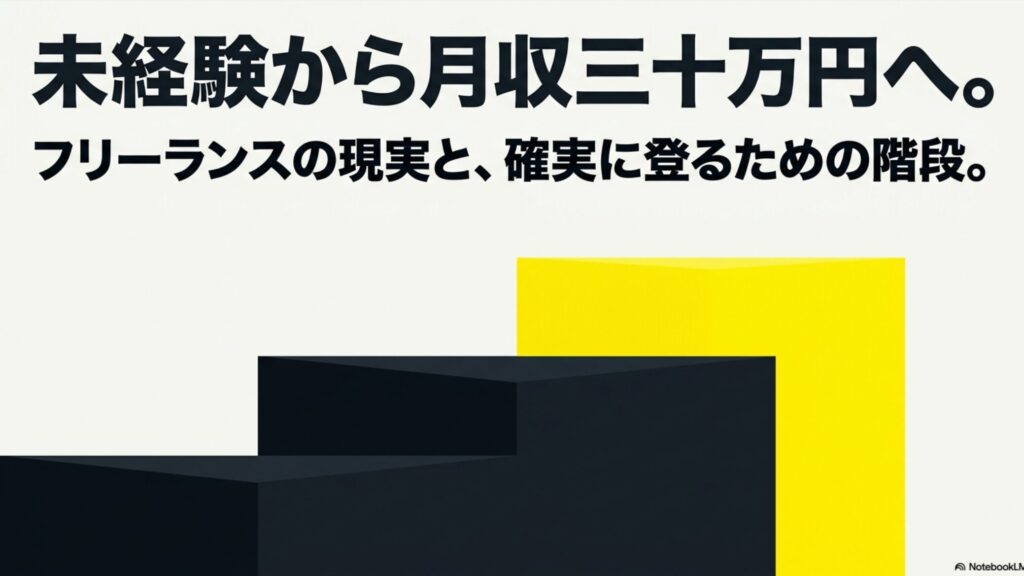【実体験】フリーランスで月30万稼ぐ現実と始め方の完全ガイド : 未経験からフリーランスで月収30万円へ到達するためのロードマップと現実