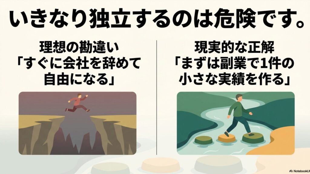 フリーランスになるには何から始める？未経験から在宅で稼ぐ方法 : いきなり独立するのは危険