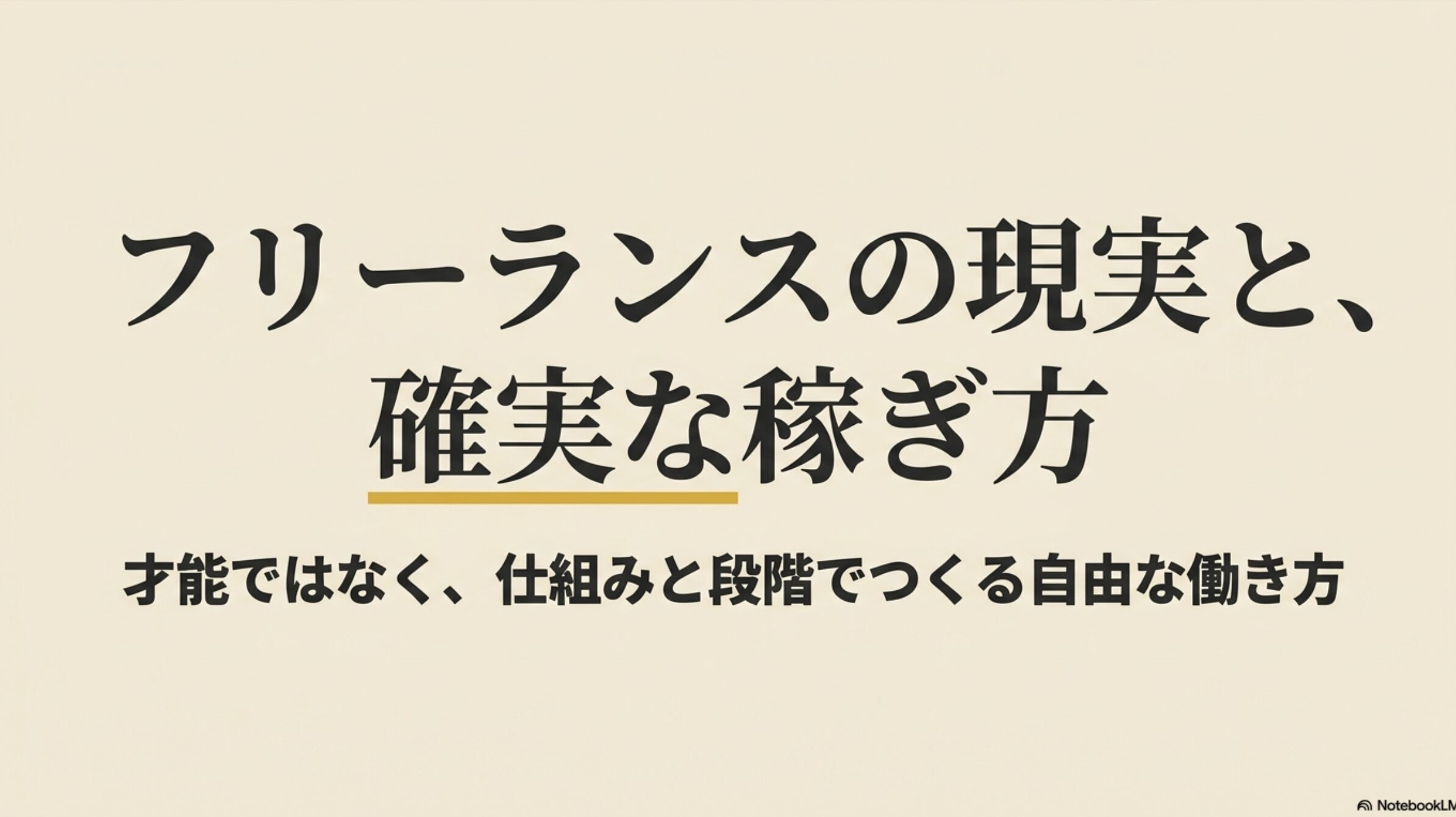 フリーランスに向いてる人と向かない人を実体験でわかりやすく診断 : 才能ではなく仕組みと段階でつくる自由な働き方を解説する「フリーランスの教科書」の表紙 。