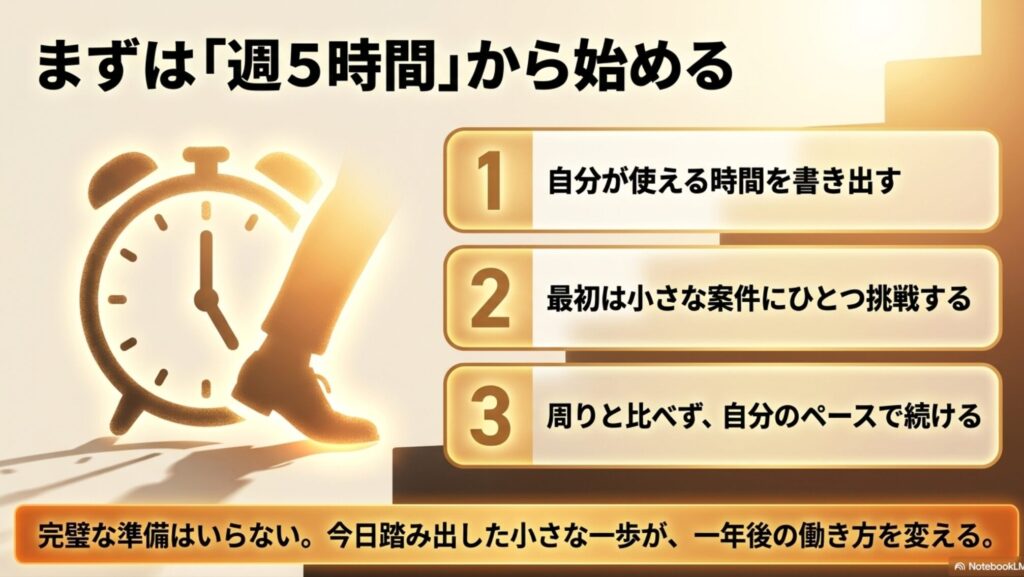 在宅フリーランス向け職種は？未経験から選ぶ実践ガイド決定版入門 : 未経験から在宅フリーランスを始めるための、週5時間から小さく挑戦する3つのステップの解説