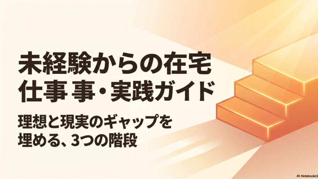 在宅フリーランス向け職種は？未経験から選ぶ実践ガイド決定版入門 : 未経験から在宅ワークを始めるための実践ガイド・理想と現実のギャップを埋める3つの階段