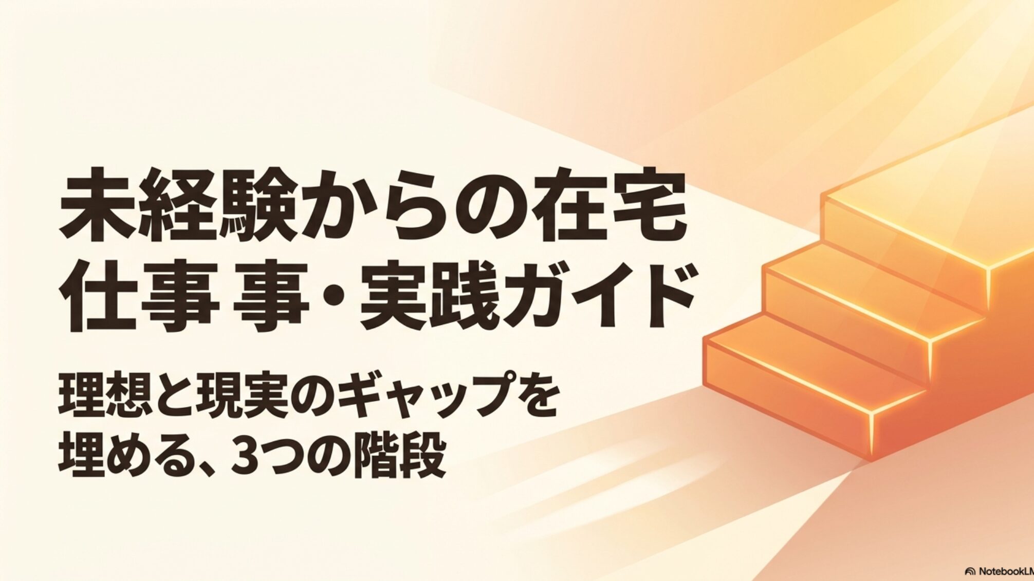 在宅フリーランス向け職種は？未経験から選ぶ実践ガイド決定版入門 : 未経験から在宅ワークを始めるための実践ガイド・理想と現実のギャップを埋める3つの階段